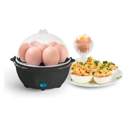 Rapid Egg Cooker - Mini Egg Cooker for Steamed, Hard Boiled, Soft Boiled  Eggs and Onsen Tamago - Electric Egg Boiler for Home Kitchen, Dorm Use -  Smart Egg Maker with Auto